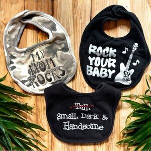 LOT of 3 Baby Boy Bibs - Koala Baby & Miniwear - OS